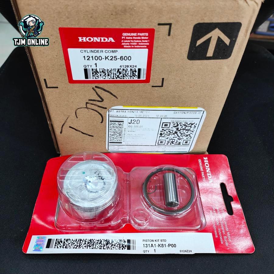 BLOK SEHER + PISTON KIT BEAT ESP SCOOPY ESP BEAT POP ORIGINAL