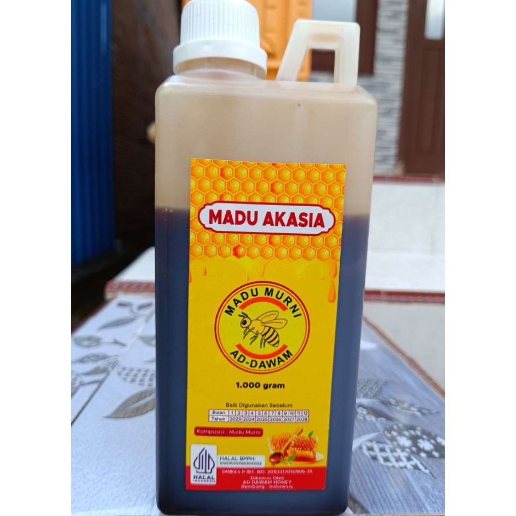

Madu Murni Addawam nektar Akasia 1 kg 100% dari sarang lebah alami