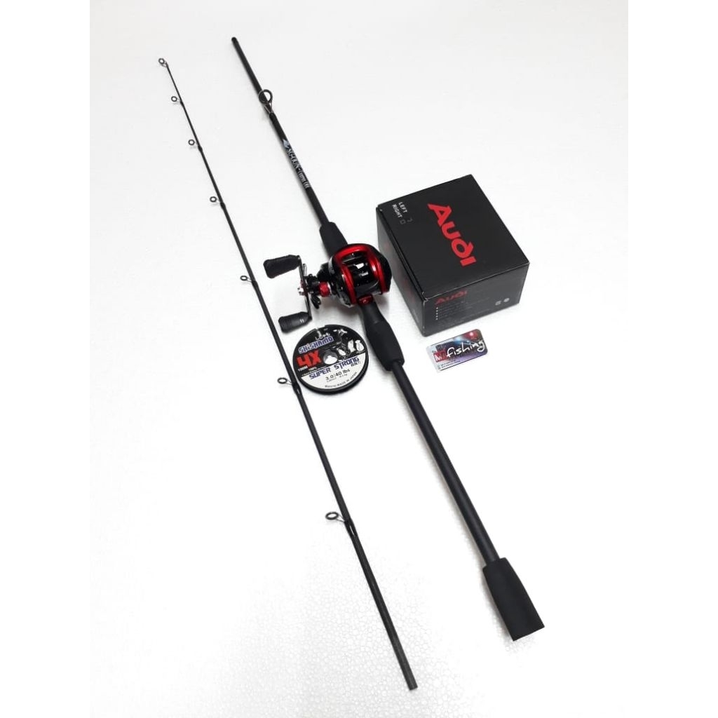 SET REEL  BC & JORAN BAITCASTING ( bonus senar PE 100m )