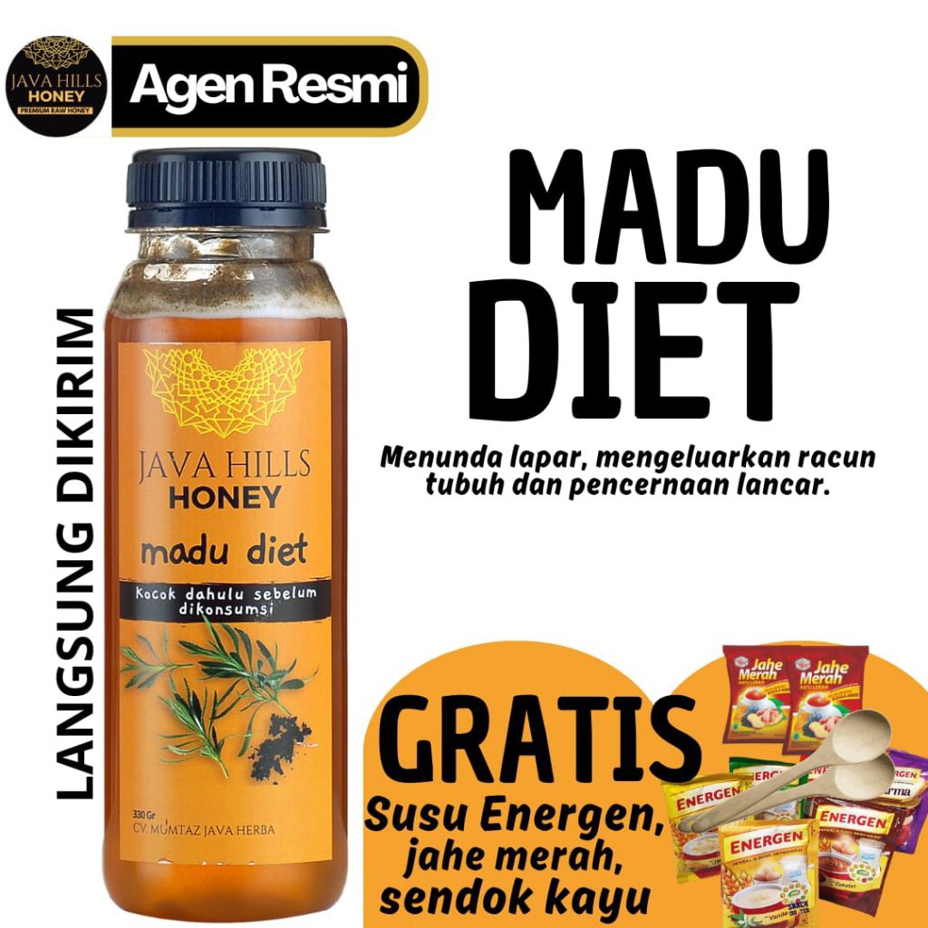 

JAVA HILLS HONEY MADU DIET - MELANCARKAN PENCERNAAN, MENUNDA LAPAR