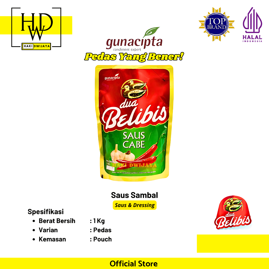 

[1kg] Dua Belibis Saus Cabe Kemasan Pouch