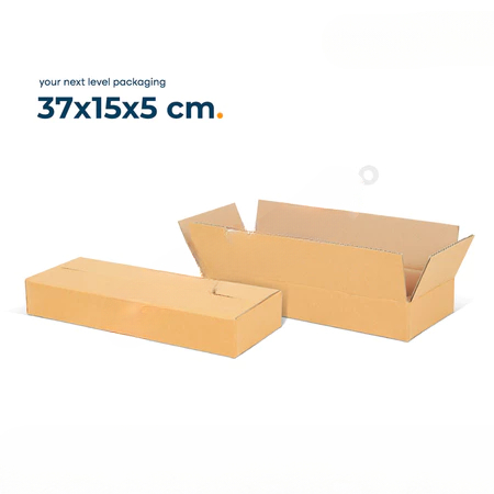 

(10 Pcs)Kardus Potongan Kramik 37x15x5cm Box Hampers Packaging Coklat Polos Doublewalll