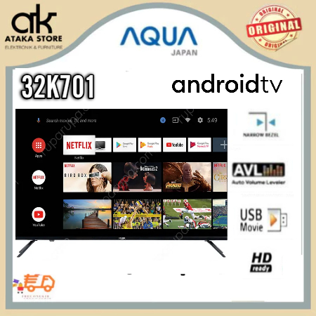 TV LED AQUA ANDROID TV AQT-32K701 32 INCH TV