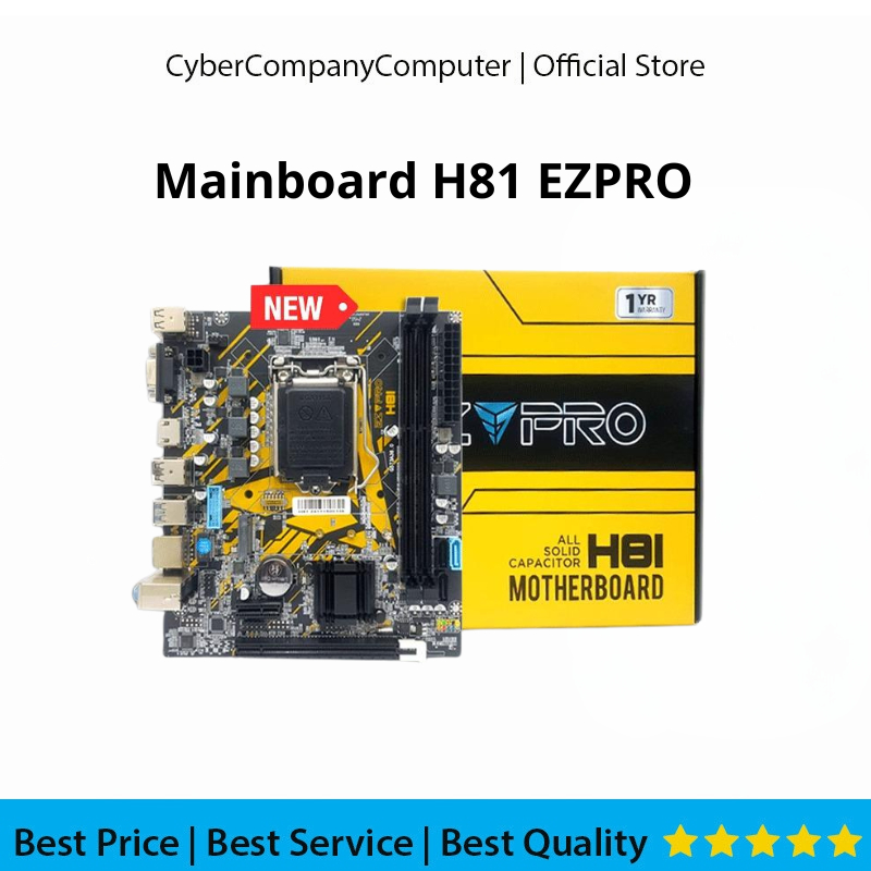 MAINBOARD H81 EZPRO - MOTHERBOARD H81 EZPRO SOCKET LGA 1150 SUPPORT NVME/ Sata M.2 GEN 4 - MOBO H81 