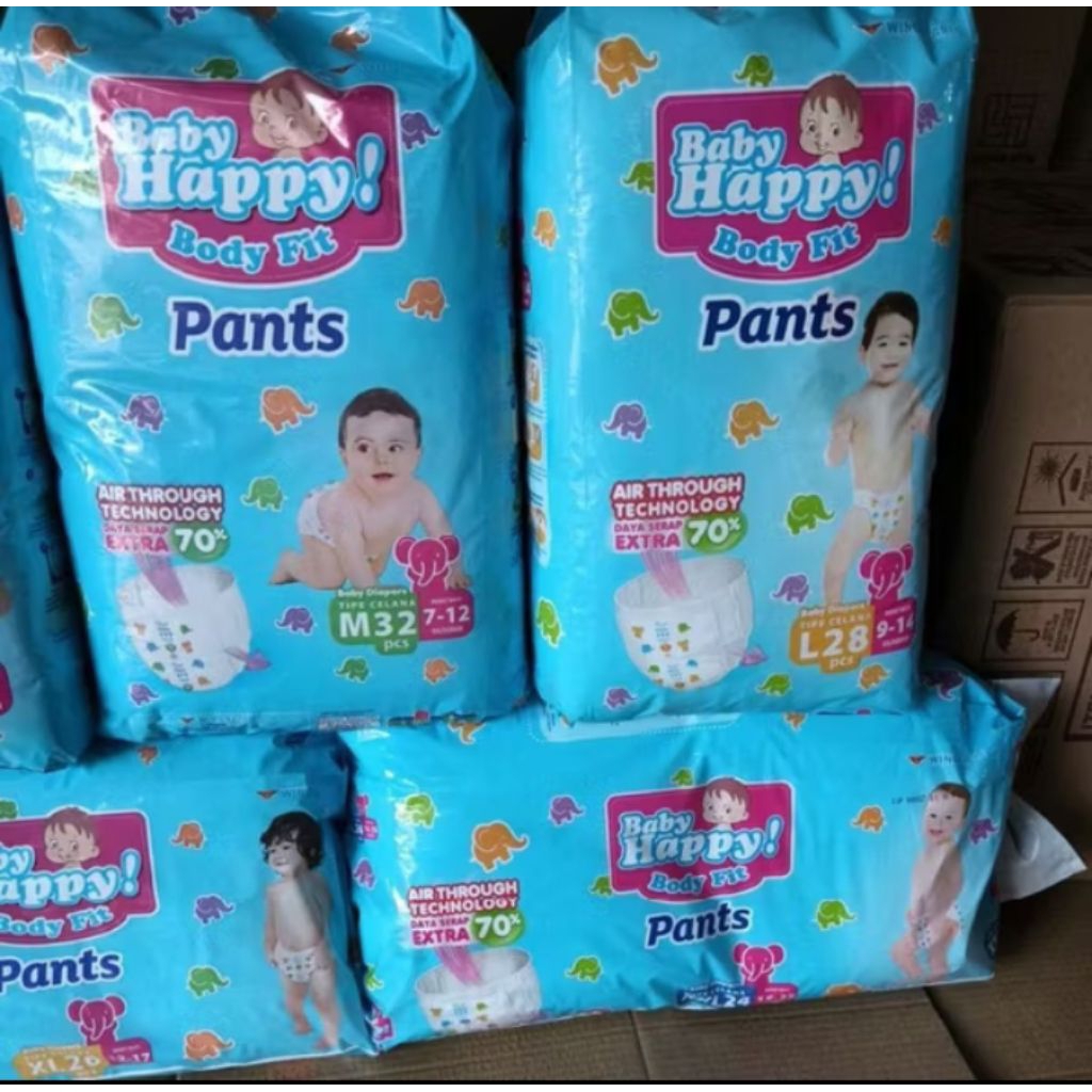 BABY HAPPY BABY HAPPY POPOK CELANA HAPPY ACTIVE PANTS M20/ L20/XL20/XXL18/ S38+2/M32/L28/Xl26