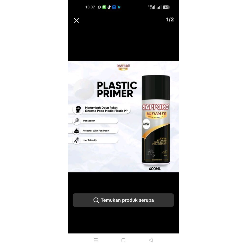 Sapporo Ultimate Plastik Primer