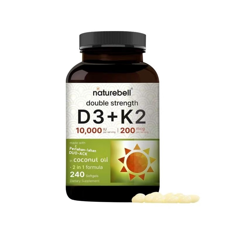 Naturebell Vitamin D3 + K2 Kapsul Tulang Kesehatan Suplemen Kalsium