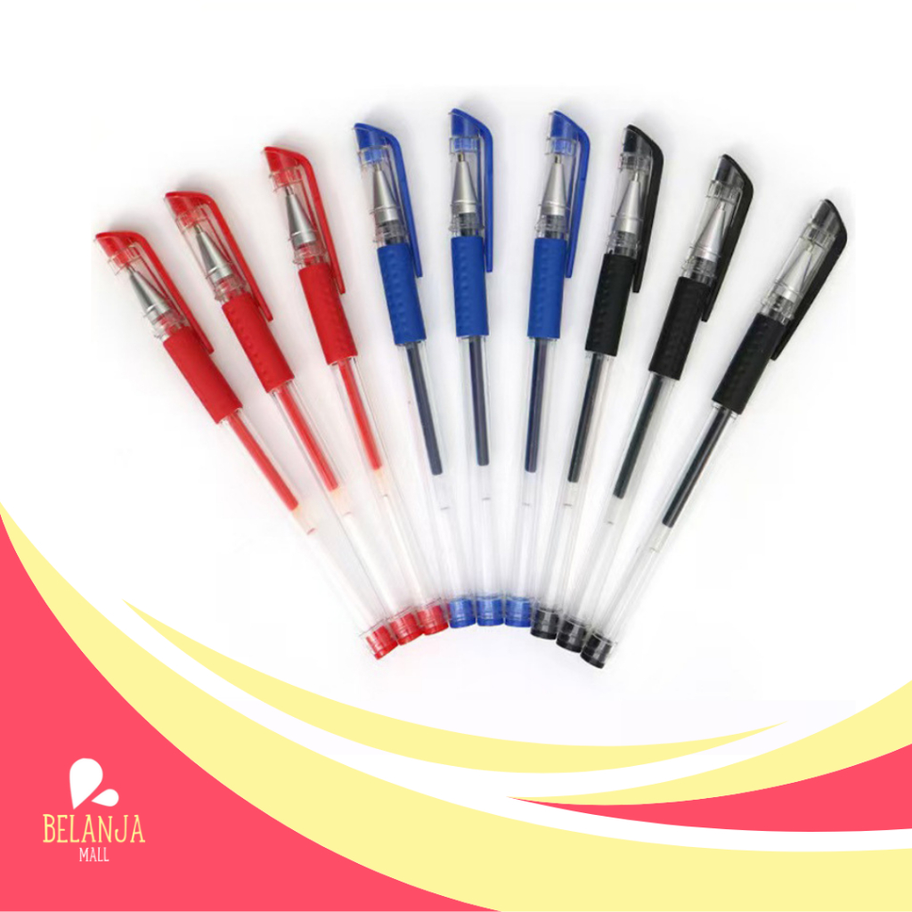 

belanjamall HL0008 Paket Hemat Alat Tulis 100 PCS Pulpen Gel Ink 0.5mm Standart Murah Y1996