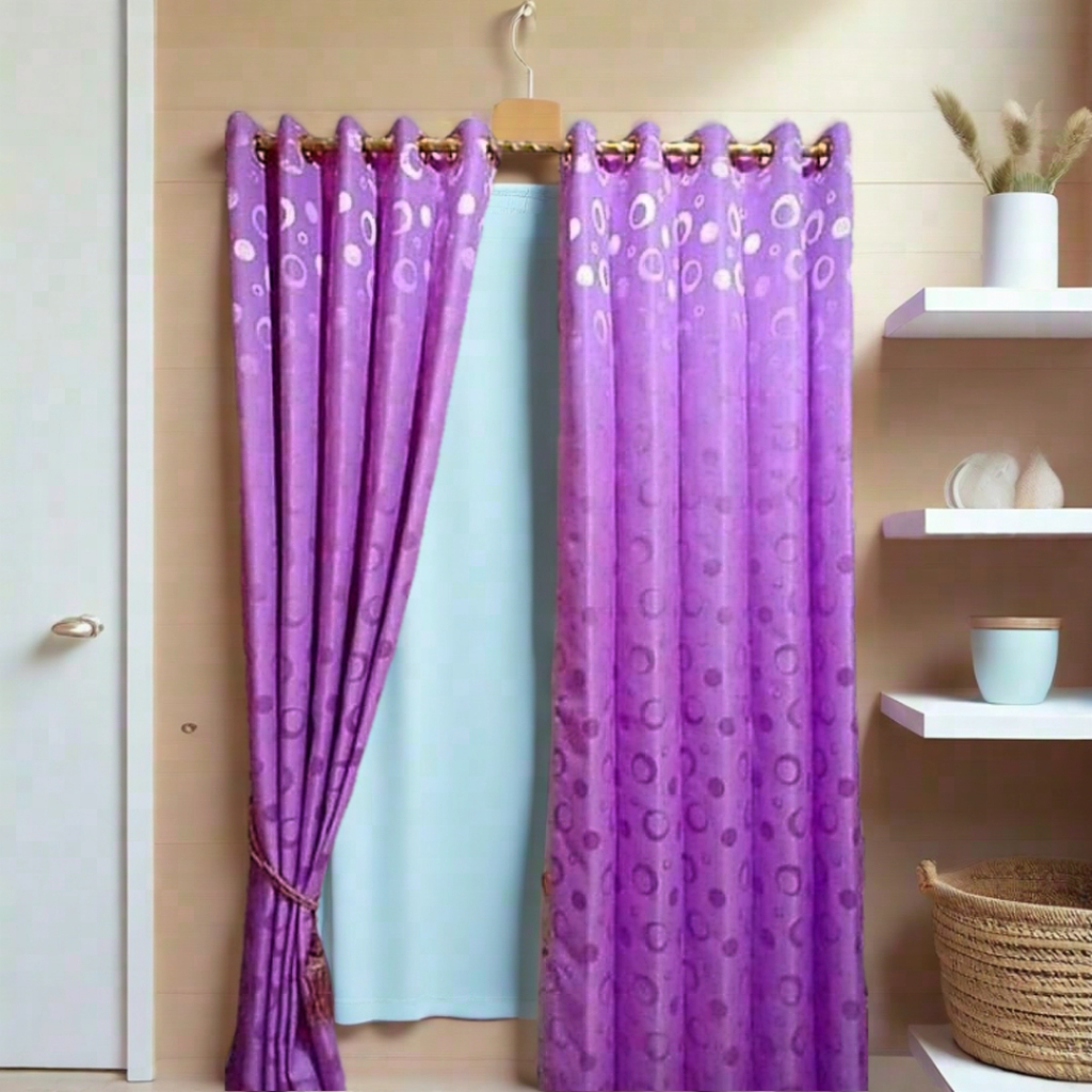 Gorden Jendela Gorden Pintu Minimalis Bahan Embos Nikita Polkadot Model SmokringTerbaru