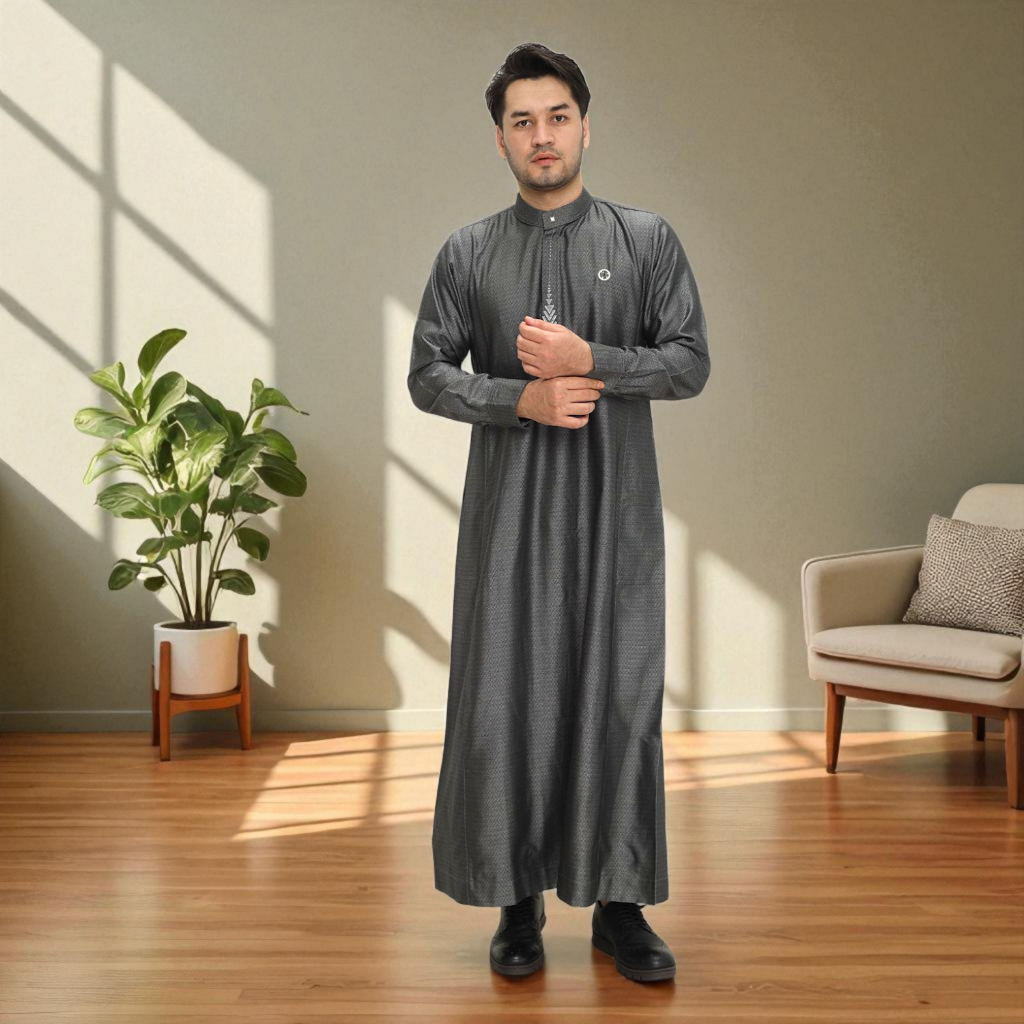 Doanda  - Jubah Pria Dewasa – Gamis Muslim Premium Lengan Panjang Gamis Pria Slimfit