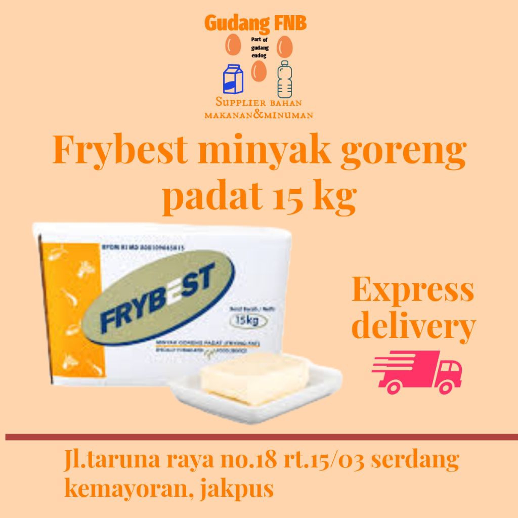 

Minyak Padat Frybest 15kg khusus INSTAN/SAMEDAY