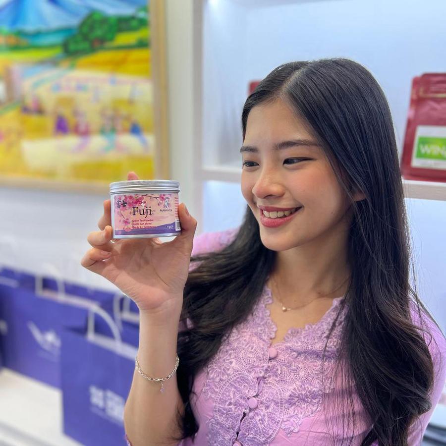 

Mahavita Matcha Fuji pure green tea powder ceremonial grade AA bubuk Teh hijau - 30gr