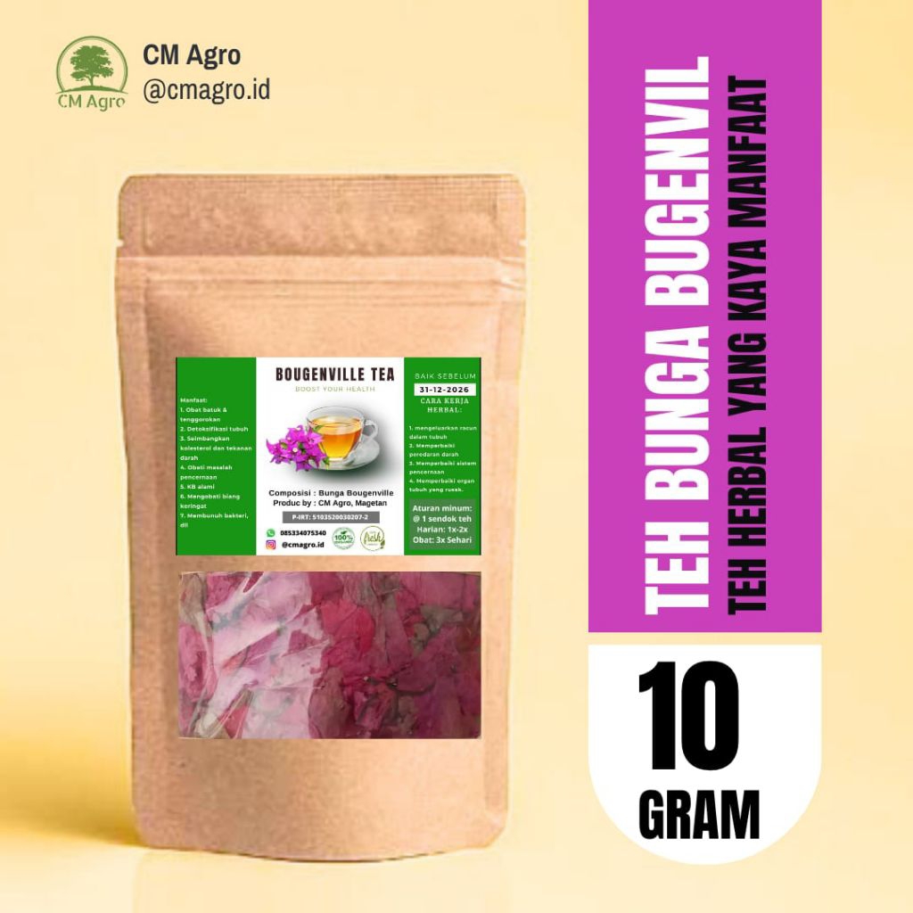 

Teh Bunga Kertas/ Bugenvil | Anti radang, Antioksidan Detox Pencernaan