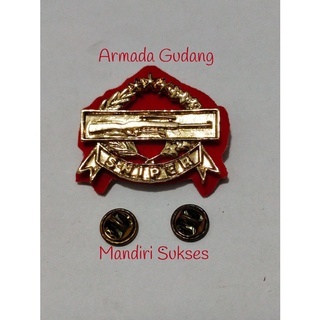 Aksesoris Brevet Perwira Keren-Wing HM SNIPER Pendek atau Panjang