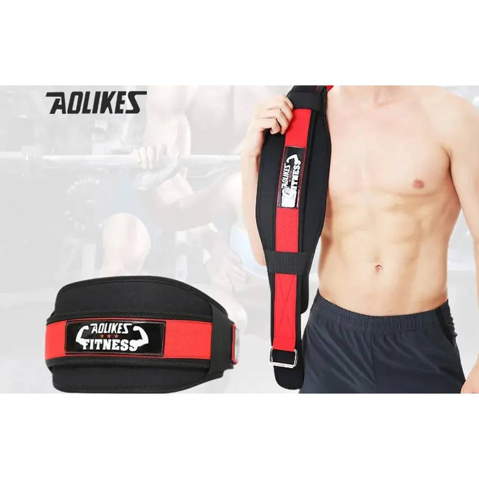 AOLIKES FITNESS Waistband Waist Back Band Belt Support Korset Sabuk Alat Bantu Ikat Perut Dukungan O