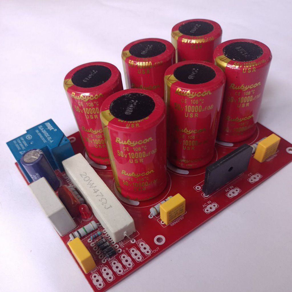 KIT PSU 6 ELCO + ELCO RUBYCON 50V/ 10000uF