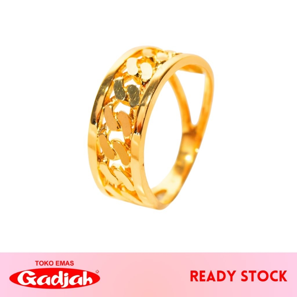 Cincin Emas Cap Rantai List Pinggir - Toko Emas Gadjah