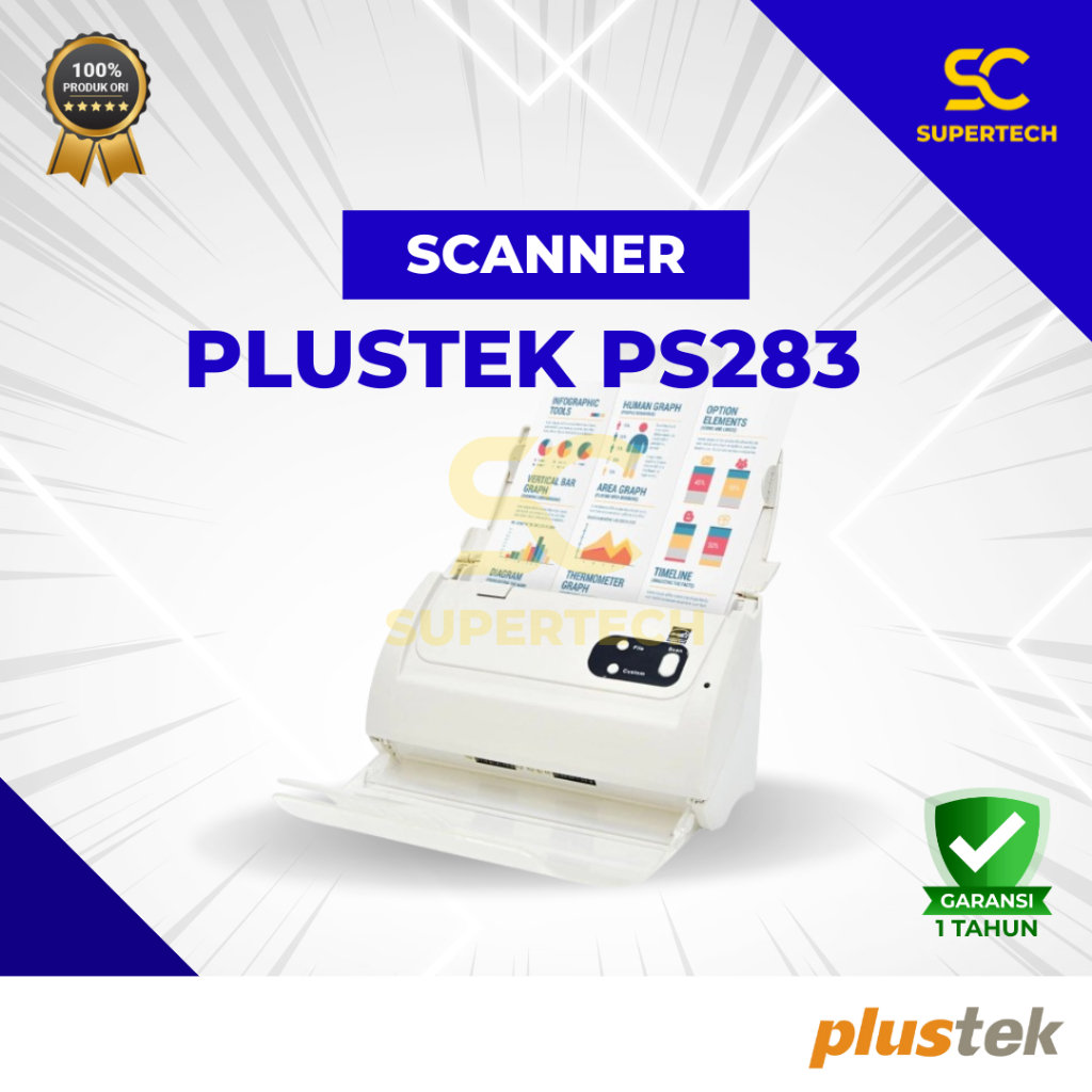 Plustek Scanner SmartOffice PS283
