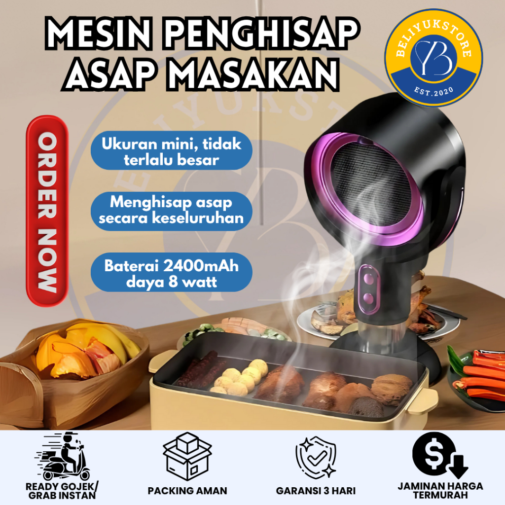 Penghisap Asap Portable New/ RAnge Hood New Penghisap Bau / Portable Extractor Hood / Alat Penghisap