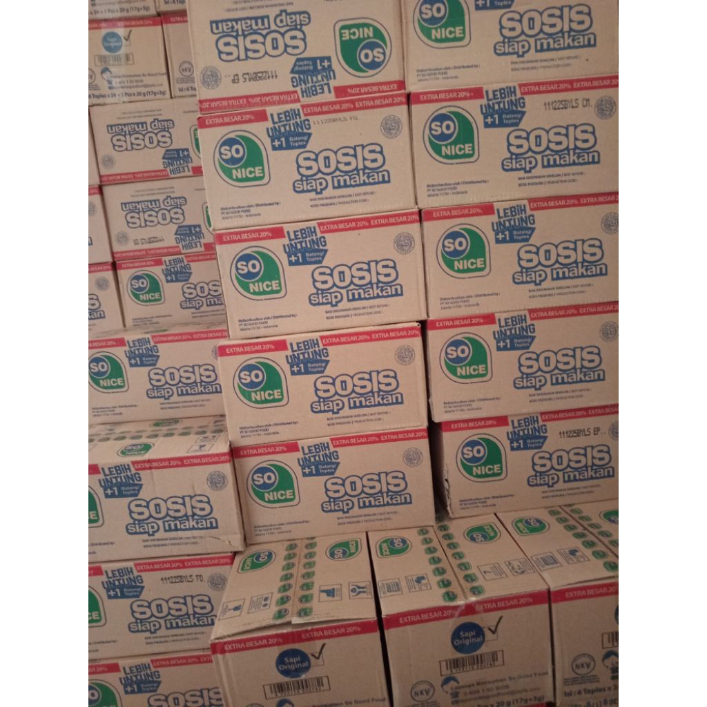 

Sosis Sonice Siap Makan 1 dus Exp. Aman