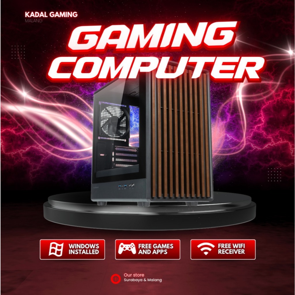 PC GAMING EDITING RYZEN 7 8700F VGA NVIDIA RTX 5060 8GB RAM 32GB D5 6000MHZ SSD 1TB NVME GEN 4.0 CAS