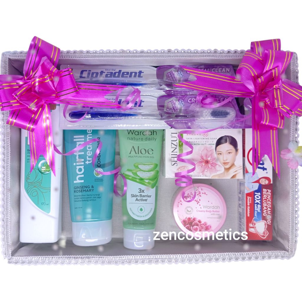 Paket Seserahan Wardah / Alat Mandi Wardah / Bodycare Pengantin