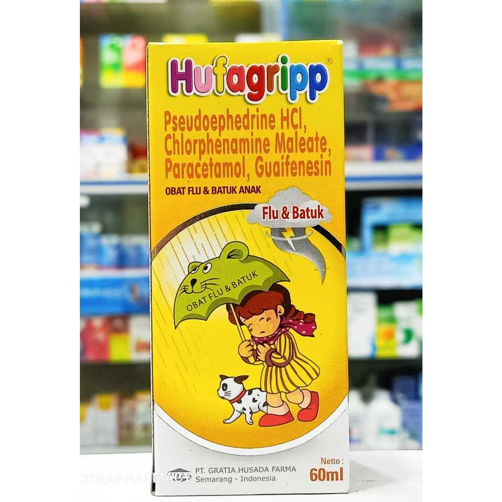 Hufagrip Flu dan Batuk 60ml  - Flu Batuk disertai Demam
