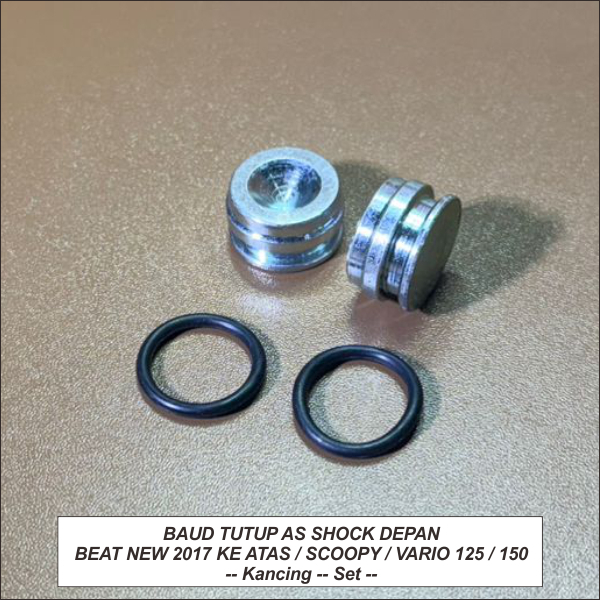 Baud Tutup As Shock Depan Beat New 2017 Ke Atas Scoopy Vario 125 150 - Kancing - -- Set / Kanan + ki