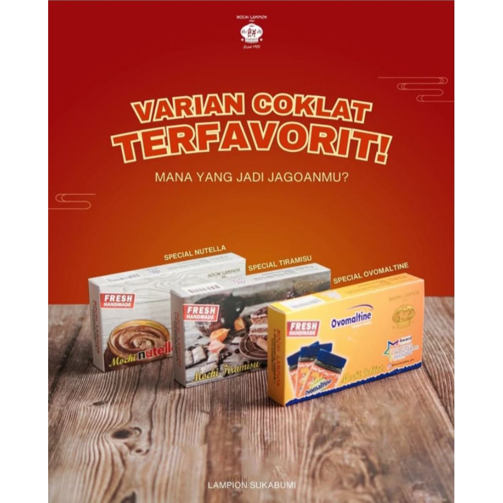 Mochi Lampion Sukabumi Varian Coklat Series