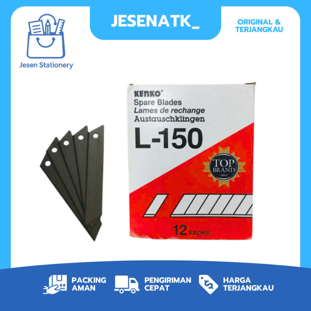 

Isi Cutter Kenko L 150 Besar: Tajam & Kuat, Awet untuk Potong Kardus, Kertas Tebal