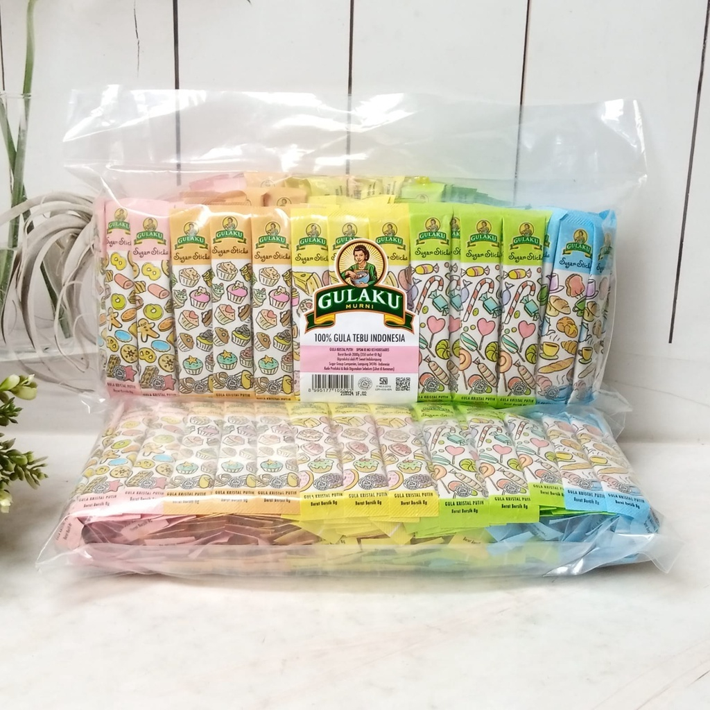 

GULAKU Gula Pasir Stick 8 Gram - Bal isi 250 Stik - SJY Shop Original