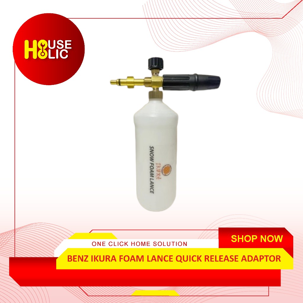 Benz Ikura Foam Lance Quick Release Adaptor /  Tabung Cuci Salju Snow Foam Lance Quick Release