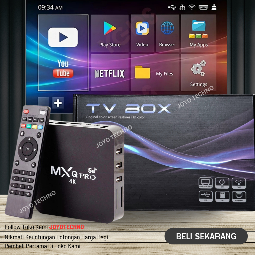 MXQ-Pro TV BOX Android 8GB+128GB MXQ-Pro 4K 5g Smart TV Box Media Player