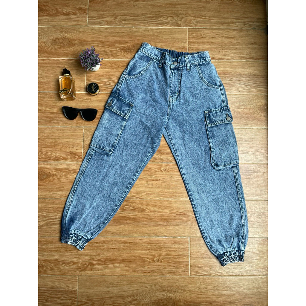 Celana Jogger Jeans wanita Korean Style | Ruby jogger