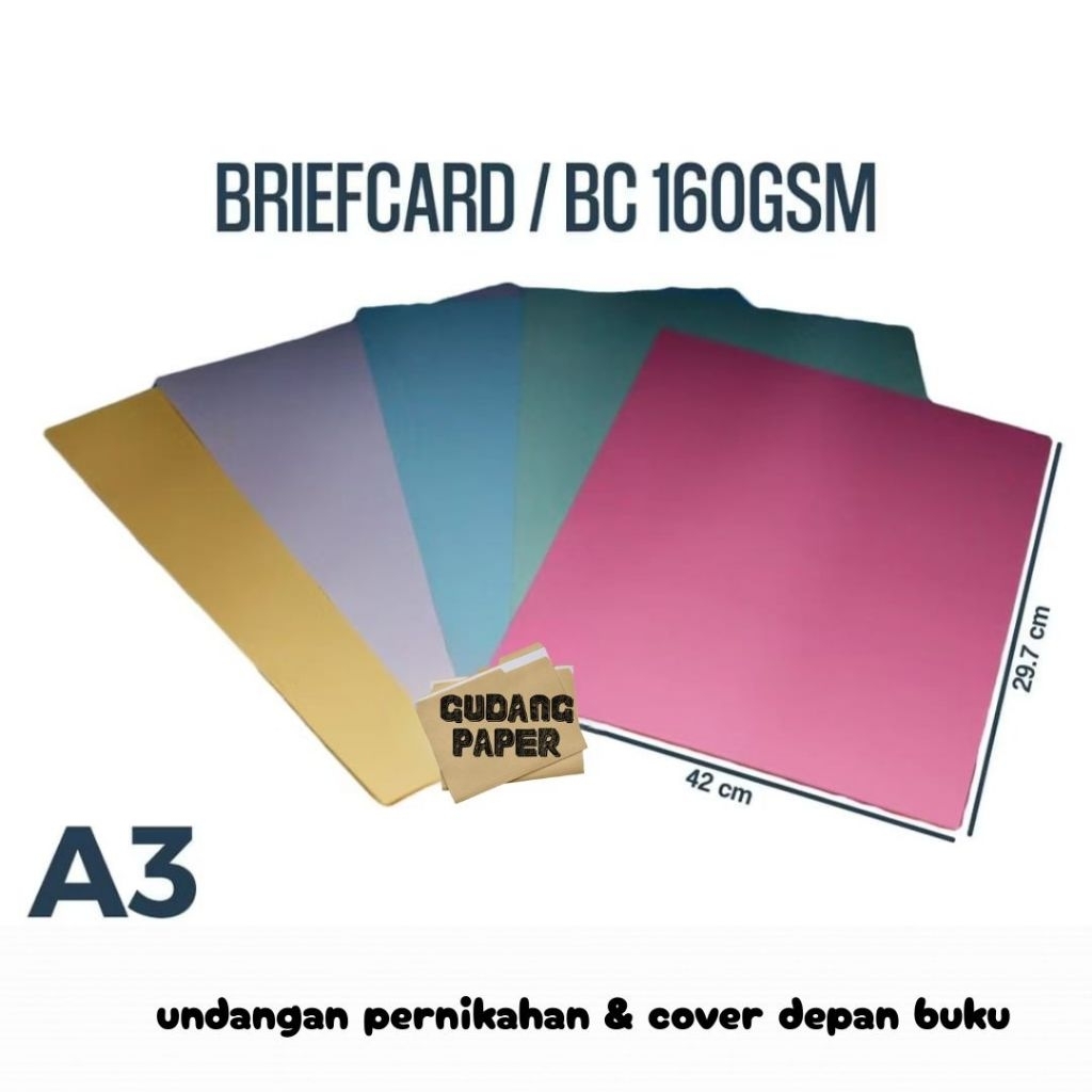 

Kertas BC A3 160 gsm isi 500 lembar / Kertas Brief Card A3