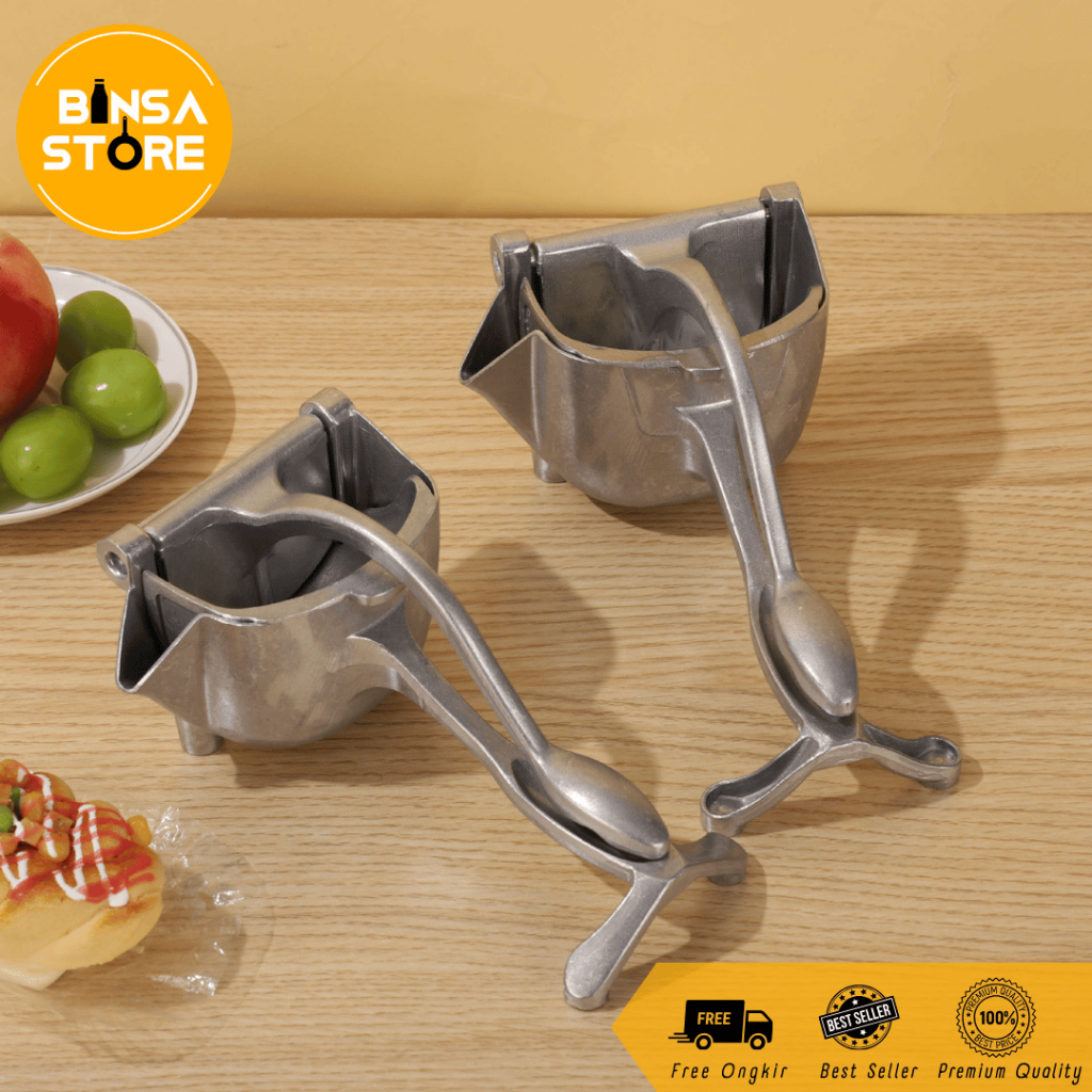 Alat Peras Jeruk Alumunium Untuk Jualan Handpress Jeruk Manual Juicer Portable - Aluminium - YC01
