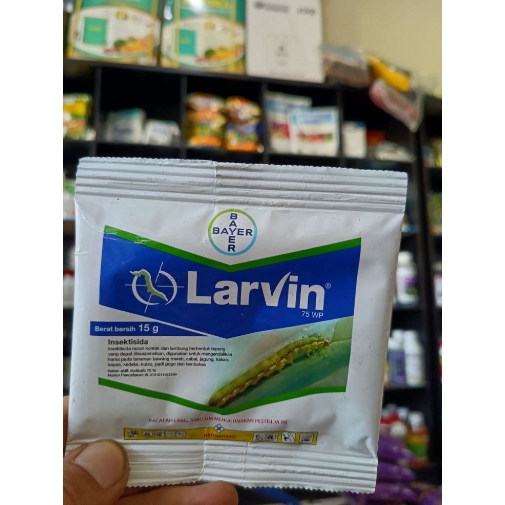 LARVIN 75 WP Insektisida Ulat dan Telur 15 Gram