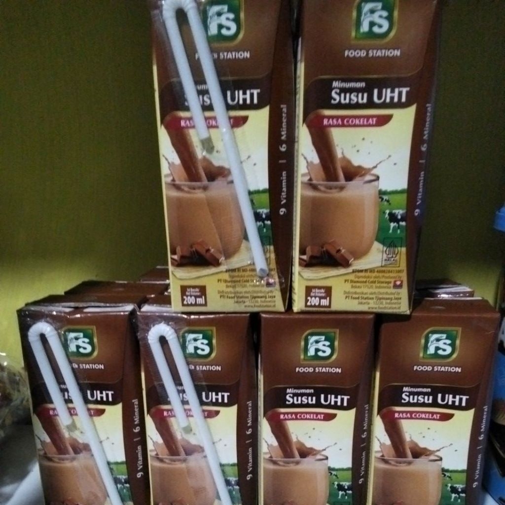 

5 kota susu uht coklat fs bekal anak sekolah