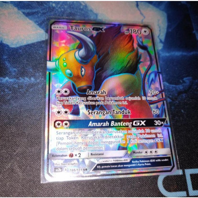 Kartu Pokemon TCG ID Indonesia AS2b Tauros GX SR