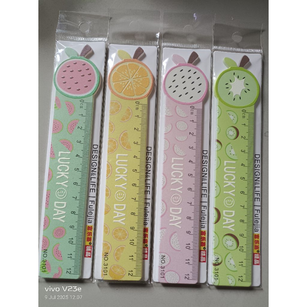 

penggaris 12 cm bentuk buah satuan