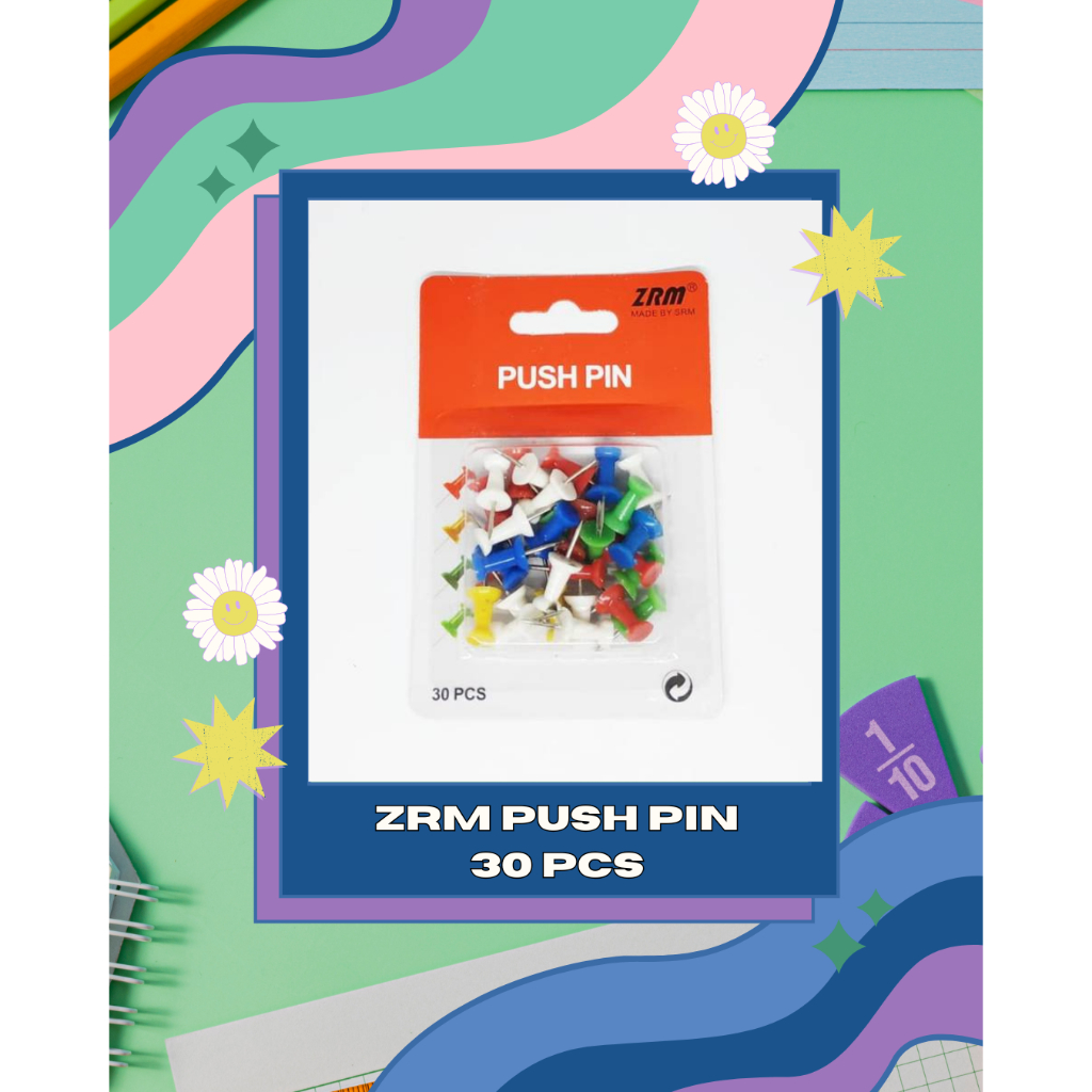

ZRM PUSH PIN WARNA 30 PCS