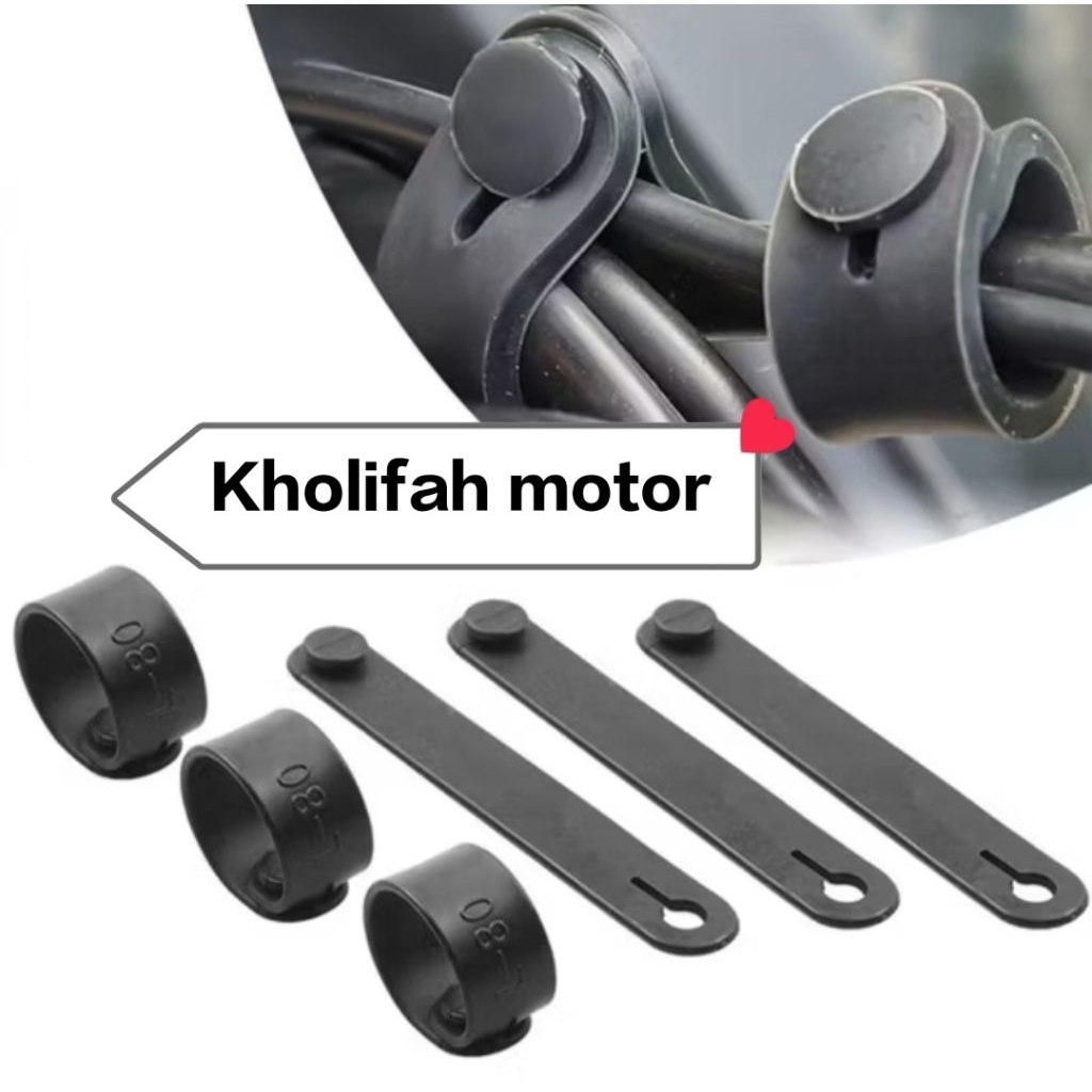 Karet Pengikat Kabel Body 5 pcs  Motor Mobil / Kabel Ties Bisa Buka / Reusable Cabel Ties Kabel Kare