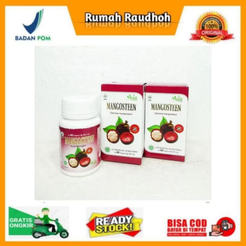 MANGOSTEEN - KAPSUL KULIT MANGGIS INAYAH ISI 60 KAPSUL