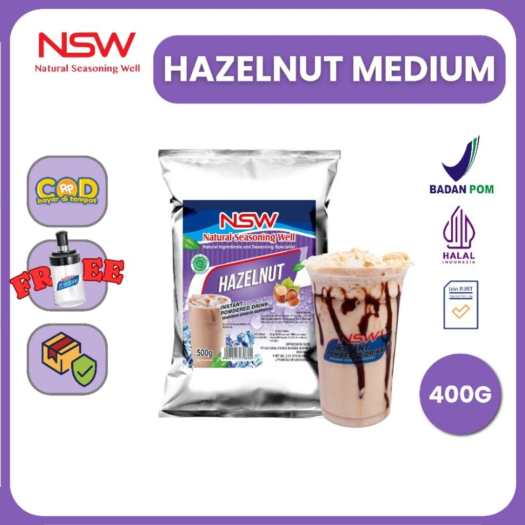 

NSW Powder Drink Rasa Hazelnut MEDIUM 400 gr