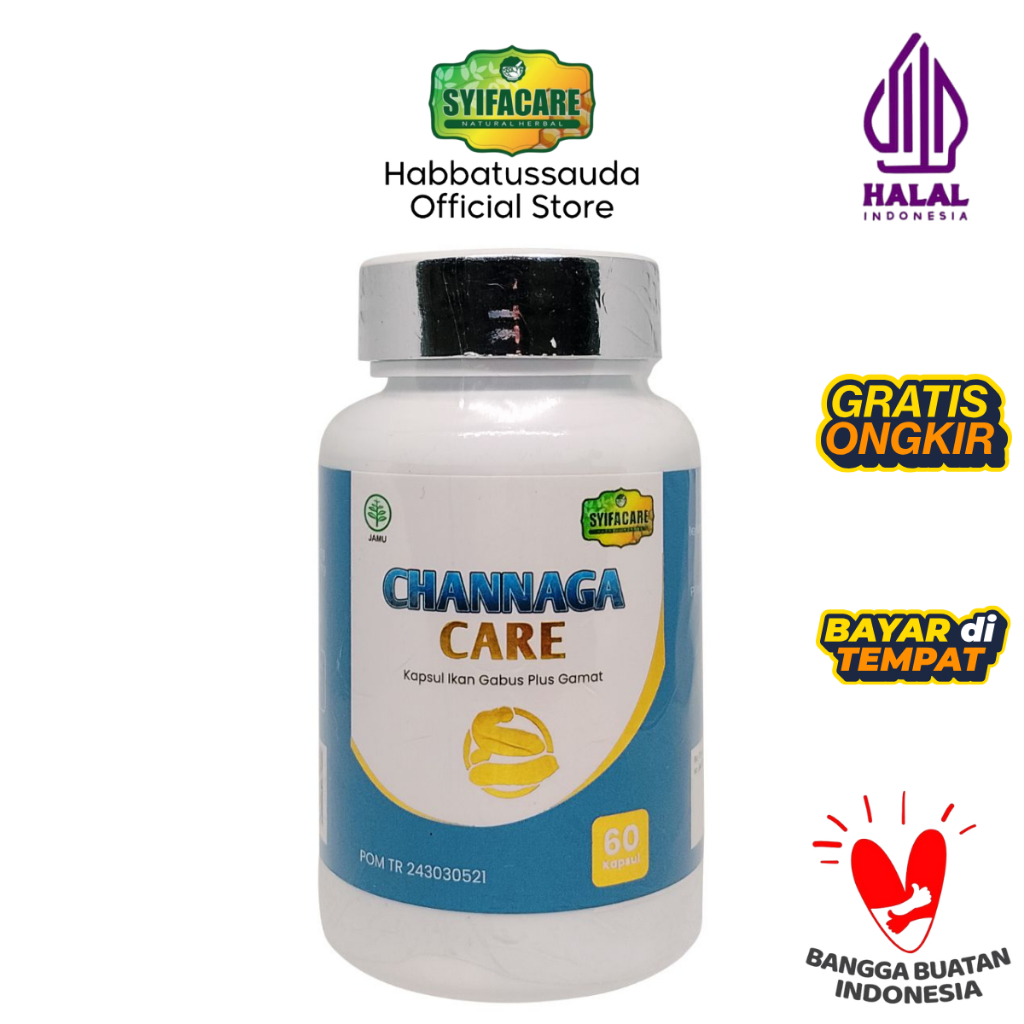 Kapsul Albumin Channaga Care Ekstrak Ikan Gabus 60 Kapsul / Kapsul Ikan Gabus