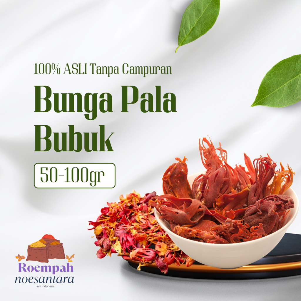 

50gr 100gr Bunga Pala ASLI MURNI 100% TANPA CAMPURAN Bunga Pala Murni / Bunga Pala Obat Tradisional Minuman Tradisional Herbal Jamu