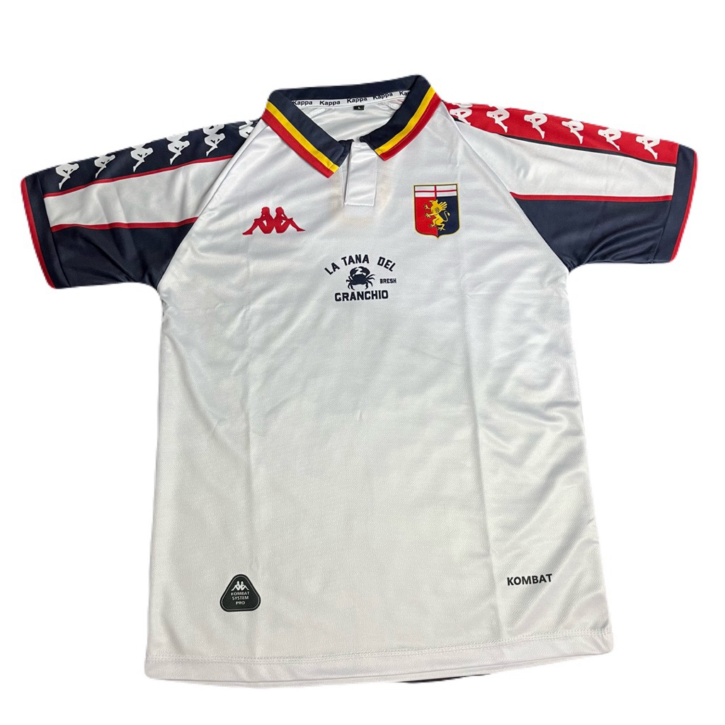 JERSEY RETRO GENOA 1999-00 / JERSEY VINTAGE GENOA / JERSEY AWAY GENOA / JERSEY PUTIH GENOA