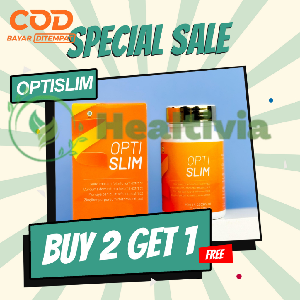 Optislim Herbal Diet Original 20 Kapsul (3 botol)