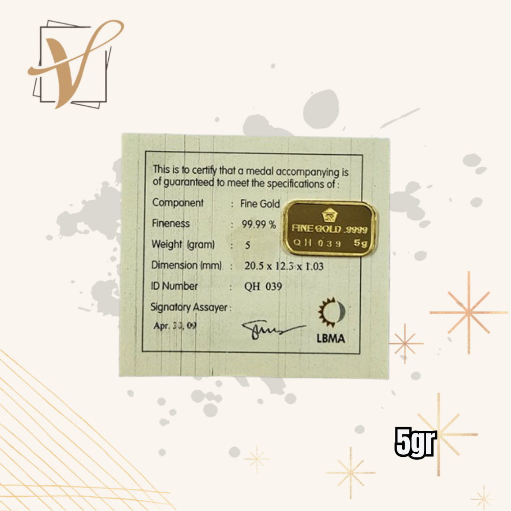 Star Gold Logam Mulia Antam Retro Tidur ( LM ) 5GR