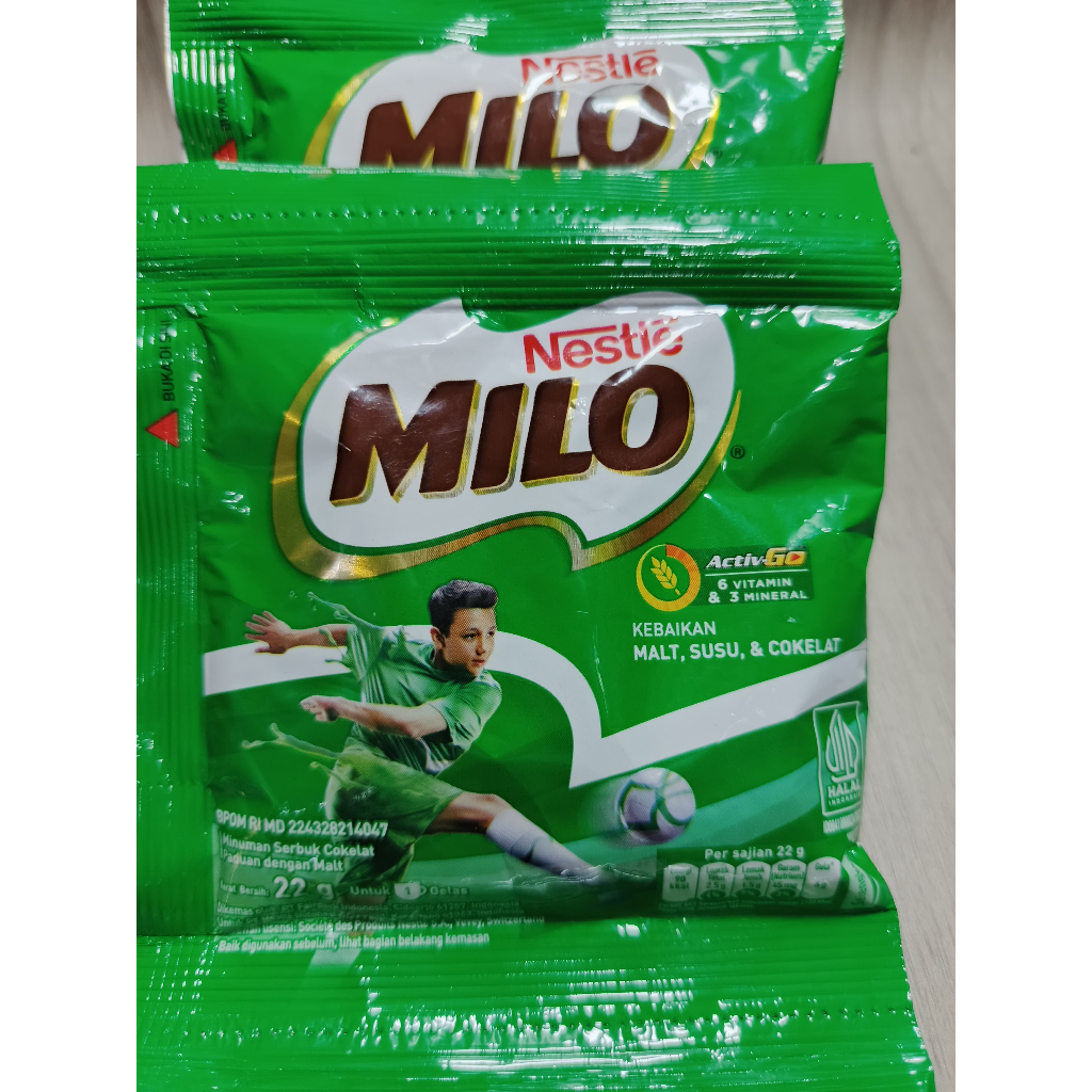 

1 RENCENG MILO SACHET 22GR ISI 10 SACHET